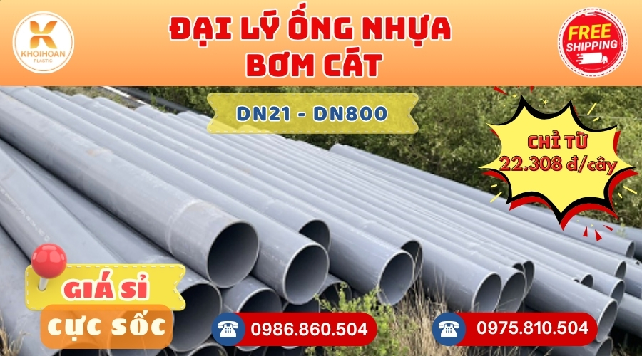 Mua ống uPVC bơm cát phi 21 CHIẾT KHẤU CAO nhất thị trường CHỈ TỪ: 22.308đ/cây Khởi Hoàn Giao Hàng Toàn Quốc Nhanh Chóng, Giá Sỉ cực tốt, Tư vấn nhiệt tình
