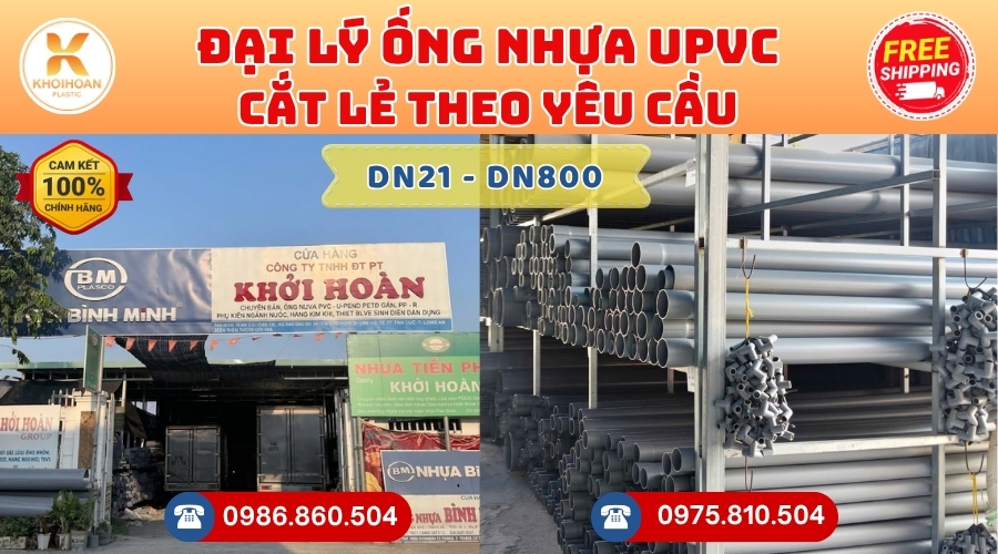 Ống Nhựa Cắt Khúc Giá Rẻ Phi 42 uPVC CHIẾT KHẤU CAO nhất thị trường CHỈ TỪ: 4.500 đ/mét Cắt Theo Yêu Cầu. Khởi Hoàn Giao Hàng Toàn Quốc Nhanh Chóng, Báo Giá Sỉ