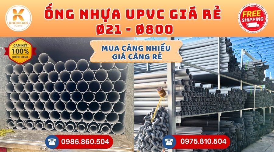Các Loại Ống Nhựa uPVC Phi 350 Giá Rẻ Phổ Biến - Giá Tại Xưởng - Kho Khởi Hoàn CHỈ TỪ: 855.000 đ/cây