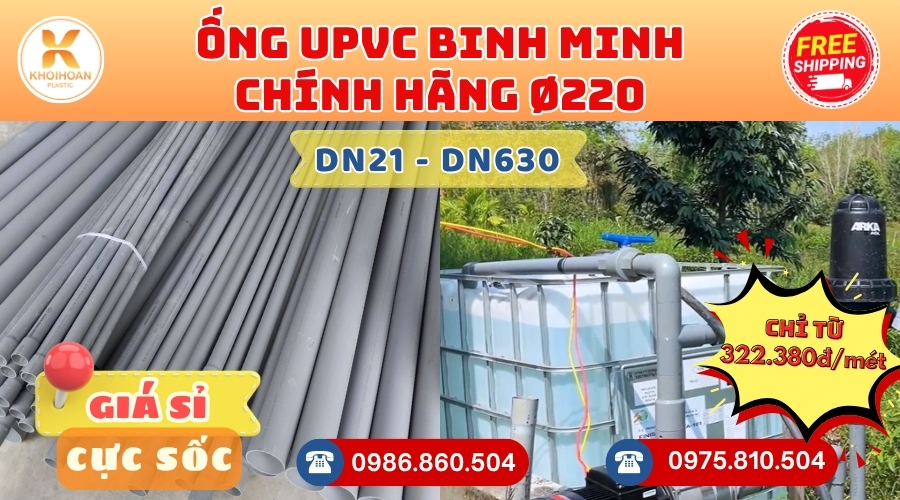 ong-binh-minh-phi-220-chiet-khau-cao-3 Mua Ống Bình Minh Phi 220 CHIẾT KHẤU CAO nhất thị trường hàng chính hãng CHỈ TỪ: 322.380đ/mét Giá Sỉ, Sẵn Kho Số Lượng Lớn Liên hệ Khởi Hoàn Đặt hàng Nhanh Chóng