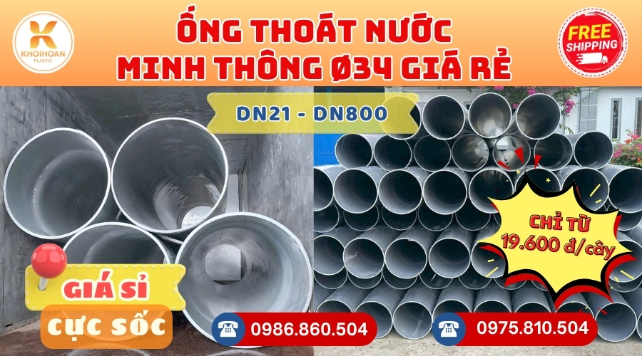 ong-minh-thong-D34-thoat-nuoc-gia-re-3 Mua Ống Minh Thông D34 Thoát Nước Giá Rẻ CHIẾT KHẤU CAO nhất thị trường CHỈ TỪ: 19.600 đ/cây Giá Sỉ, Sẵn Kho Số Lượng Lớn Liên hệ Khởi Hoàn Đặt hàng Nhanh Chóng
