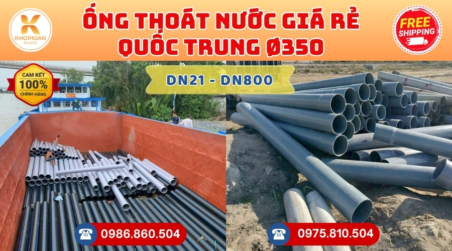 ong-nhua-D350-thoat-nuoc-duc-hoa-gia-re-4 Mua Ống Nhựa D350 Thoát Nước Đức Hoà Giá Rẻ CHIẾT KHẤU CAO nhất thị trường CHỈ TỪ: 855.000 đ/cây Giá Sỉ, Sẵn Kho Số Lượng Lớn Liên hệ Đặt hàng Nhanh Chóng
