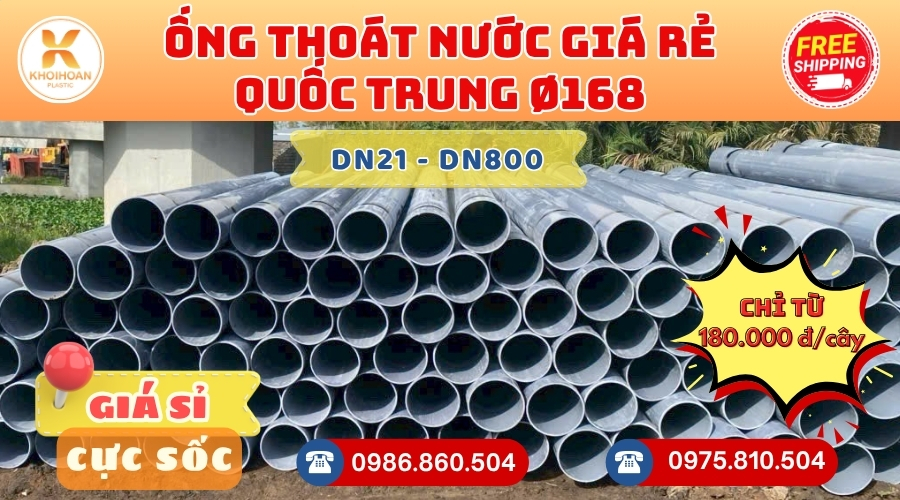 Mua Ống Nhựa Quốc Trung Phi 168 Giá Rẻ Ở Đâu CHIẾT KHẤU CAO nhất thị trường CHỈ TỪ: 180.000 đ/cây Giá Sỉ, Sẵn Kho Số Lượng Lớn Liên hệ Đặt hàng Nhanh