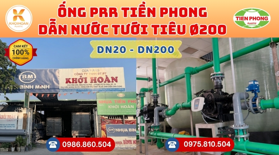 Mua Ống PPR Tiền Phong Phi 200 GIÁ RẺ NHẤT thị trường HÀNG CHÍNH HÃNG - CHỈ TỪ: 3.649.536đ/mét Giá Sỉ, Sẵn Kho Số Lượng Lớn Liên hệ Khởi Hoàn Đặt hàng Nhanh