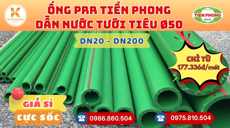 Mua Ống PPR Tiền Phong Phi 50 GIÁ RẺ NHẤT thị trường HÀNG CHÍNH HÃNG - CHỈ TỪ: 177.336đ/mét Giá Sỉ, Sẵn Kho Số Lượng Lớn Liên hệ Khởi Hoàn Đặt hàng Nhanh