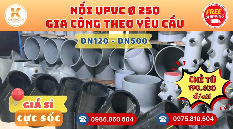 noi-nhua-upvc-phi-250-theo-yeu-cau-3 Khởi Hoàn chuyên phụ kiện gia công theo yêu cầu: Nối nhựa upvc phi 250 CHỈ TỪ: 190.400đ/cái Sẵn kho số lượng lớn, giao nhanh toàn quốc. Bao sỉ, lẻ, công trình