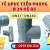 Khởi Hoàn chuyên phân phối ống nhựa, phụ kiện ngành nước Tiền Phong - Tê uPVC Phi 34 Tiền Phong CHỈ TỪ: 11.448đ/cái | Sẵn kho số lượng lớn, giao nhanh toàn quốc