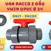 Khởi Hoàn chuyên cung cấp phụ kiện ngành nước. Van Racco uPVC Phi 34 YWin Đài Loan. CHỈ TỪ: 138.000đ/cái Sẵn kho số lượng lớn, giao nhanh toàn quốc
