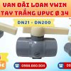 Khởi Hoàn chuyên cung cấp phụ kiện ngành nước. Van Tay Trắng uPVC Phi 34 YWin Đài Loan. CHỈ TỪ: 43.000đ/cái Sẵn kho số lượng lớn, giao nhanh toàn quốc