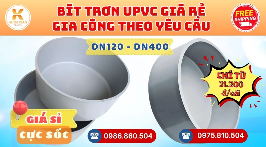 Khởi Hoàn chuyên phụ kiện gia công theo yêu cầu: Bít Trơn gia công theo yêu cầu. CHỈ TỪ: 31.200đ/cái Sẵn kho số lượng lớn, giao nhanh toàn quốc