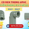 Khởi Hoàn chuyên phân phối ống nhựa, phụ kiện ngành nước Tiền Phong - Co Ren Trong uPVC Tiền Phong Phi 27 CHỈ TỪ: 6.372đ/cái | Sẵn kho số lượng lớn, giao nhanh toàn quốc