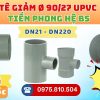 Khởi Hoàn chuyên phân phối ống nhựa, phụ kiện ngành nước Tiền Phong - Tê Giảm uPVC Tiền Phong Phi 90/27 | GIÁ CHỈ TỪ: 88.020đ/cái | Sẵn kho số lượng lớn, giao nhanh toàn quốc