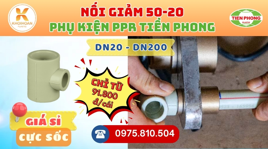 te-giam-ppr-tien-phong-50-20-1 Khởi Hoàn chuyên phân phối ống nhựa, phụ kiện ngành nước Tiền Phong - Tê Giảm PPR Phi 50/20 Tiền Phong Giá Rẻ CHỈ TỪ: 91.800đ/cái | Sẵn kho số lượng lớn, giao nhanh toàn quốc